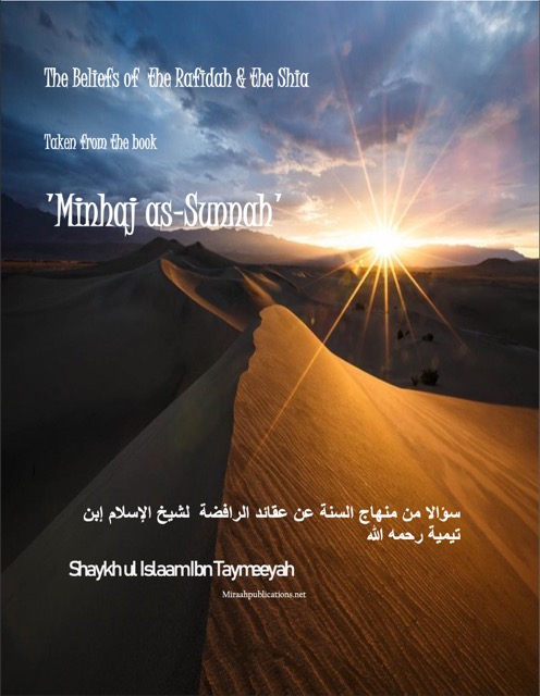 The Beliefs of Rafidah & the Shia Taken from Minhaj as Sunnah