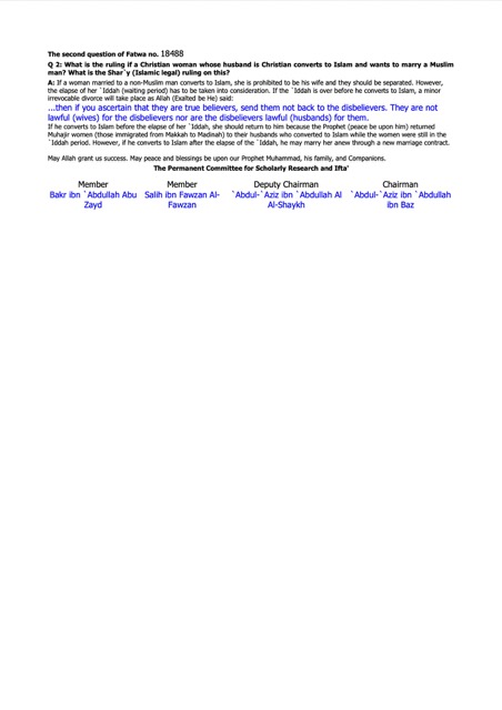 Ruling on a Muslim woman remaining with a non-Muslim husband