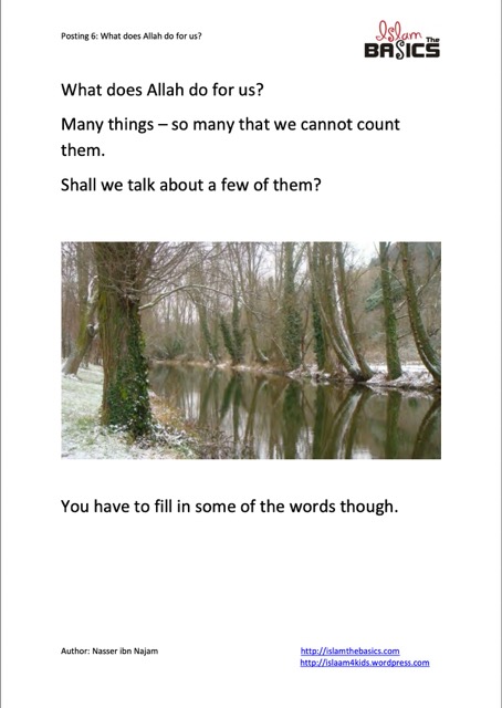 What does Allah do for us